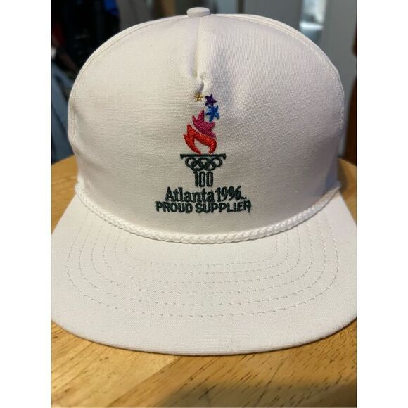 Vintage 1996 Atlanta Olympics Rope Hat - Picture 1 of 8